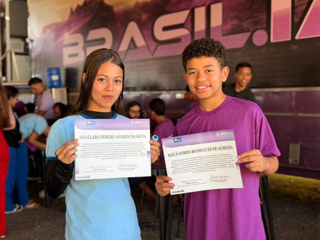 Projeto Brasil.IA forma 579 alunos em cursos de tecnologia no Distrito Federal