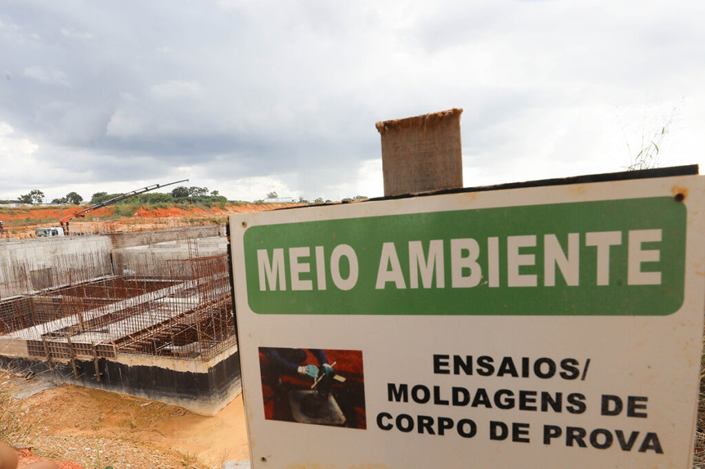 Caesb avança na construção de unidade de polimento na ETE Melchior