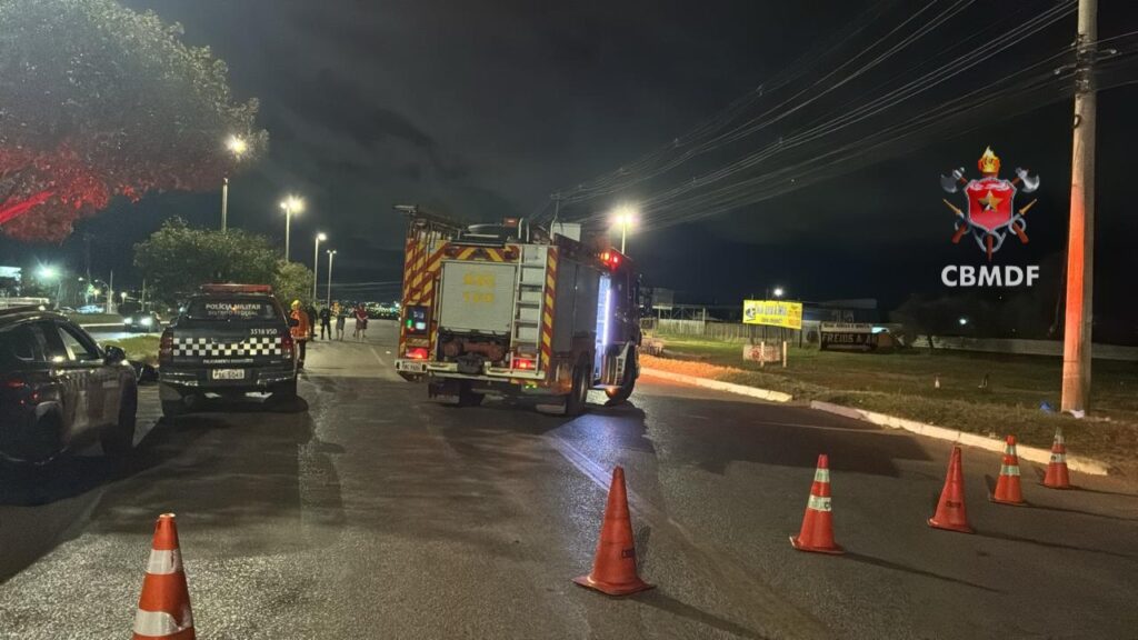 Colisão entre bicicleta motorizada e motocicleta deixa dois feridos no Paranoá