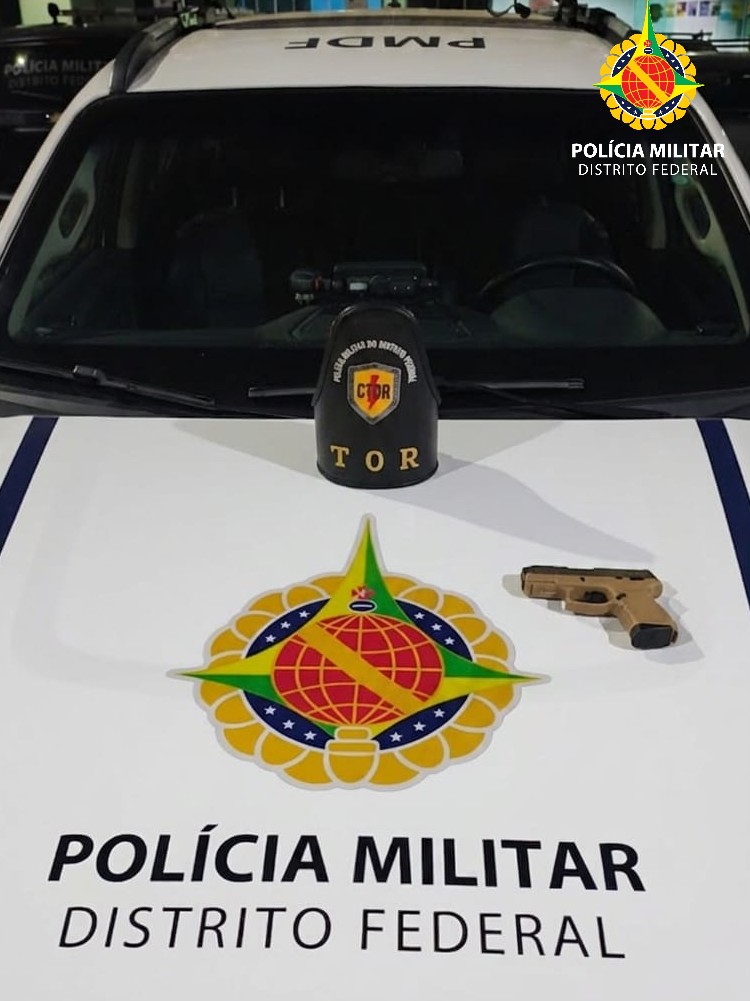 Homem é preso com arma e 99 munições em Ceilândia
