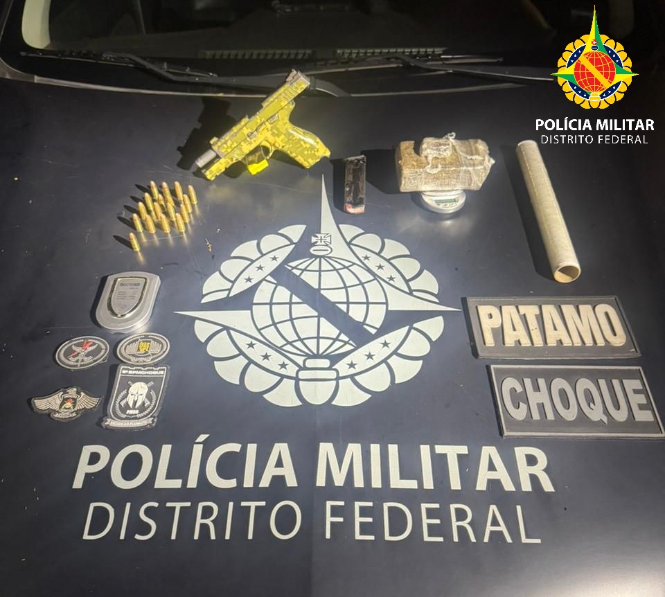 BPChoque apreende armas, munições e drogas em operações em Samambaia e Itapoã