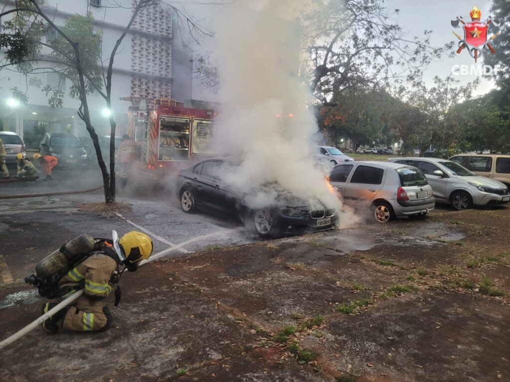 BMW pega fogo na L2 Sul