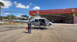 Paciente é levada de helicóptero de Goiás a Brasília para transplante de coração