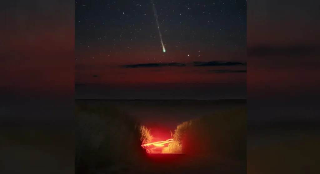 Cometa raro cruza céu de Jataí: 'inegavelmente impressionante'