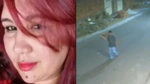 Imagem mostra suspeito caminhadno pela rua depois de deixar televisão