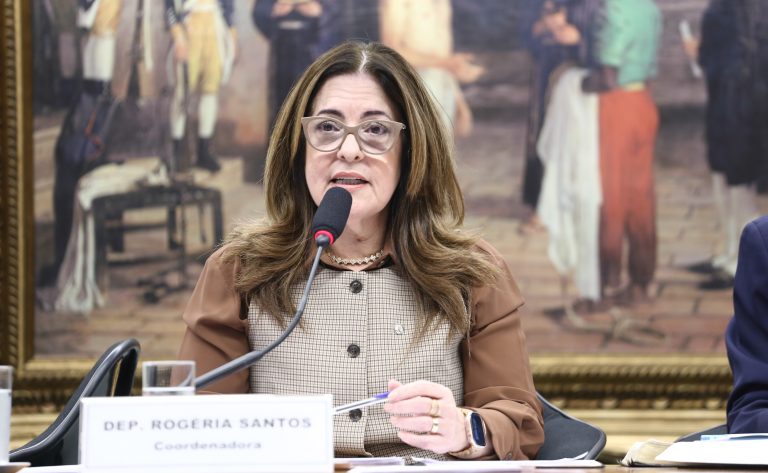 Deputada Rogéria Santos (Republicanos-BA) fala em comissão da Câmara dos Deputados
