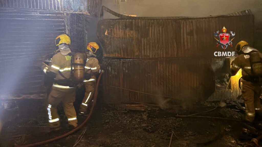 Vídeo: veja como ficou a área atingida por incêndio na Feira dos Importados