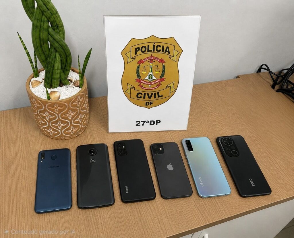 Operação da PCDF recupera celulares furtados e identifica receptadores no Recanto das Emas