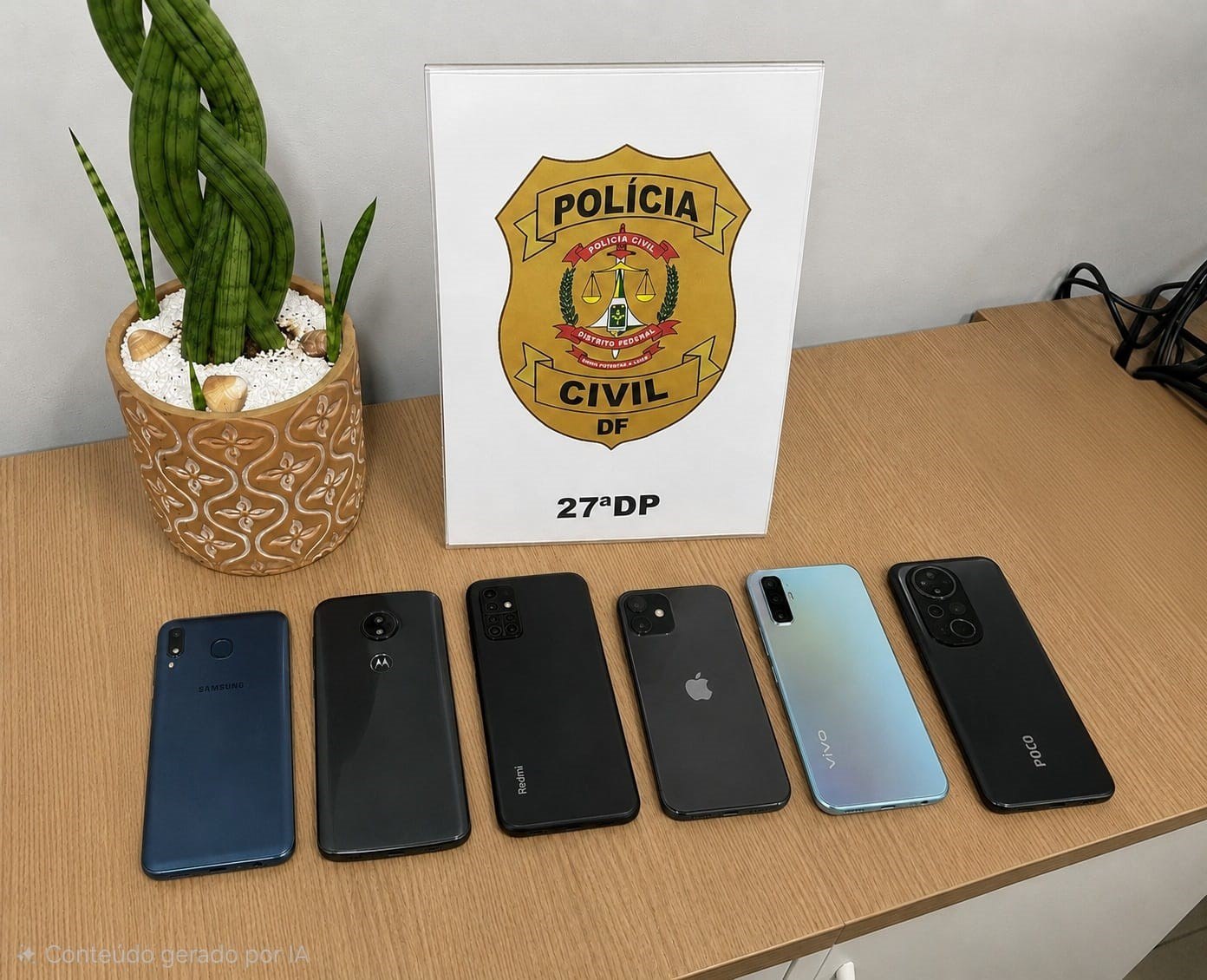 Operação da PCDF recupera celulares furtados e identifica receptadores no Recanto das Emas