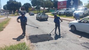 Ceilândia aplica 12 toneladas de asfalto em obras de manutenção viária