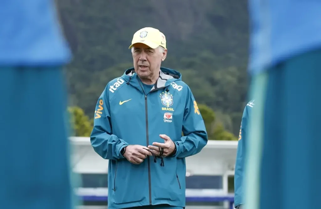 Ancelotti comenta lesão de Neymar e projeta utilização do atacante na Copa do Mundo para primeiro ou segundo jogo