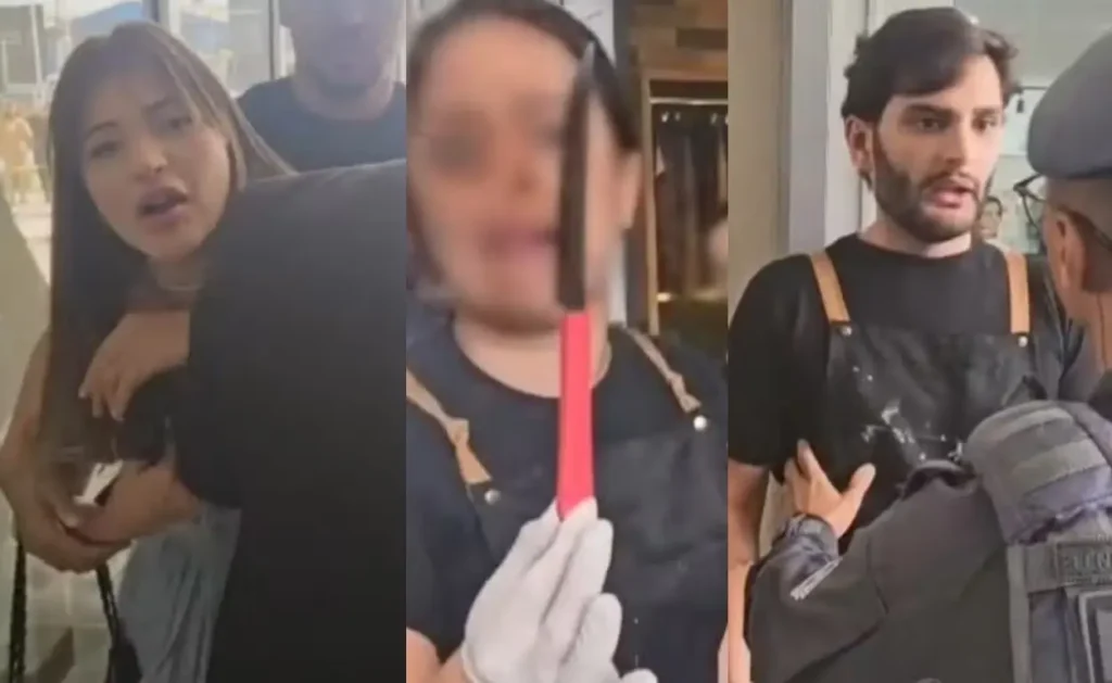 Mulher esfaqueou cabeleireiro por não gostar de corte; antes e depois