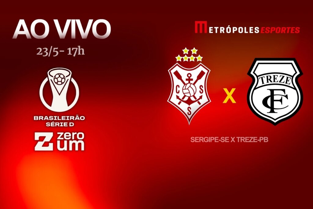 Série D ZeroUm: Metrópoles exibe Sergipe-SE x Treze-PB