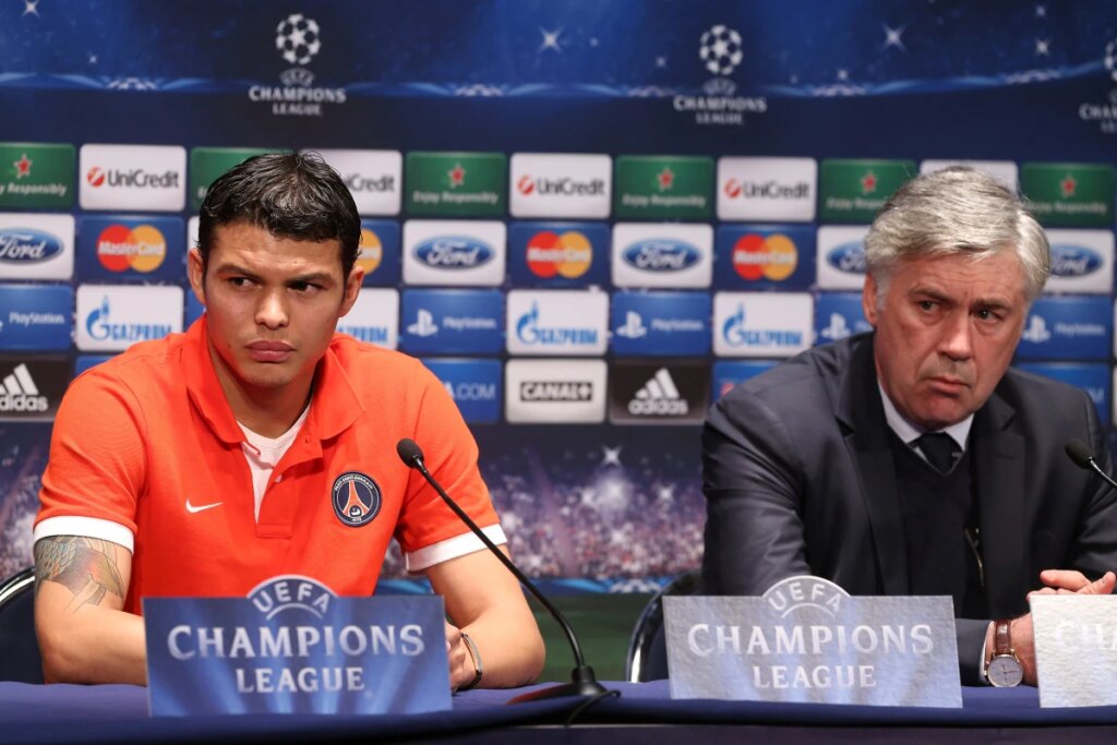 Carlo Ancelotti revela que Thiago Silva "está nos planos" da Seleção