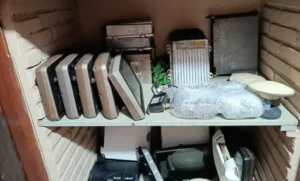 Imagem dos objetos apreendidos