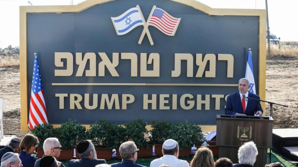 Nos “Altos de Trump”, israelenses gostam de Trump apesar do acordo com Irã