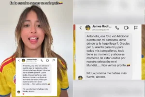 James pede desculpas à filha do presidente da Colômbia