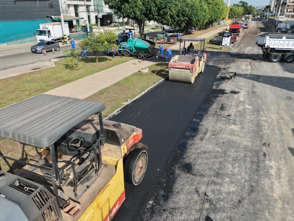 Asfalto novo avança na Superquadra Park Sul com R$ 3,3 milhões