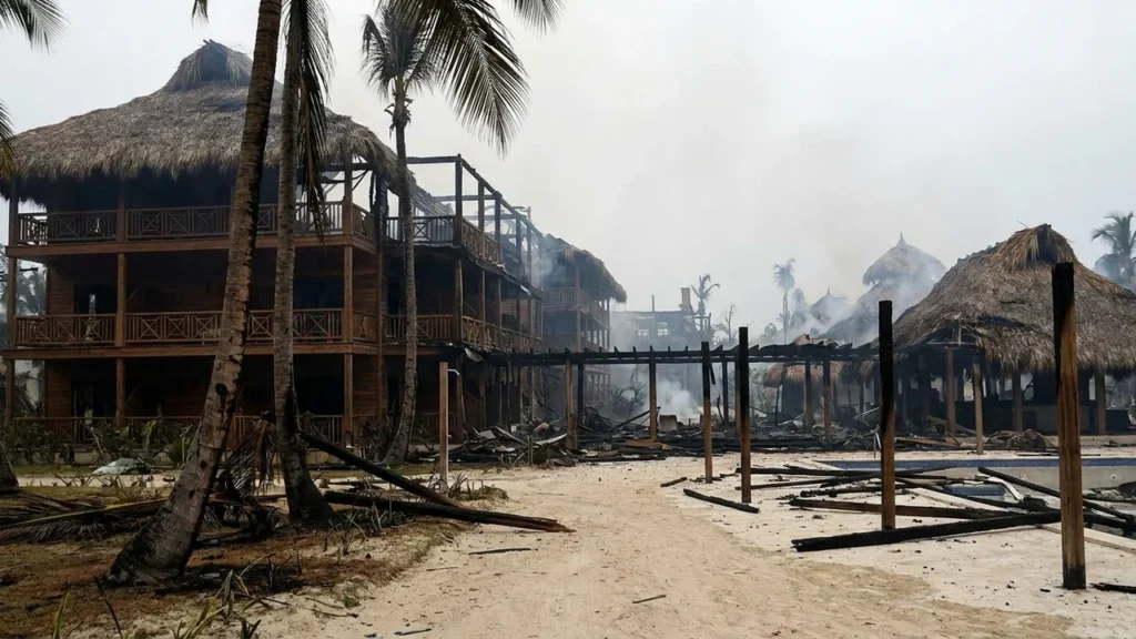 Incêndio destrói resort de luxo na República Dominicana e mata turista