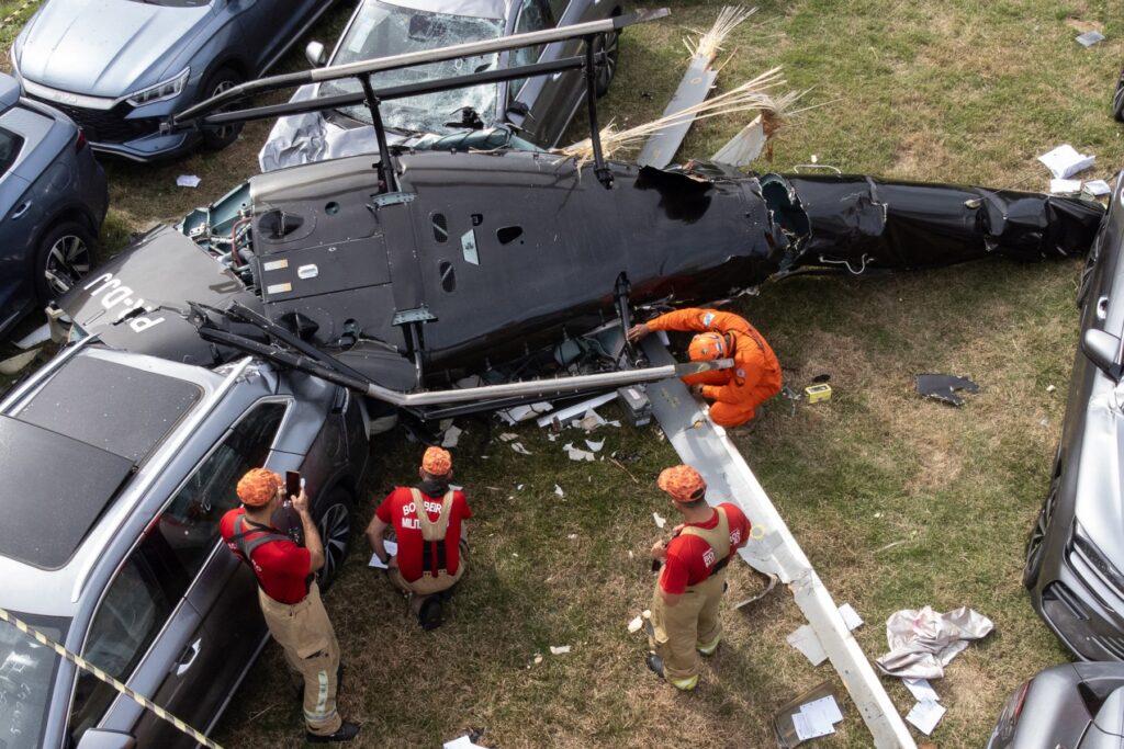 Helicópteros que colidiram no Rio voavam em operação baseada na observação dos pilotos