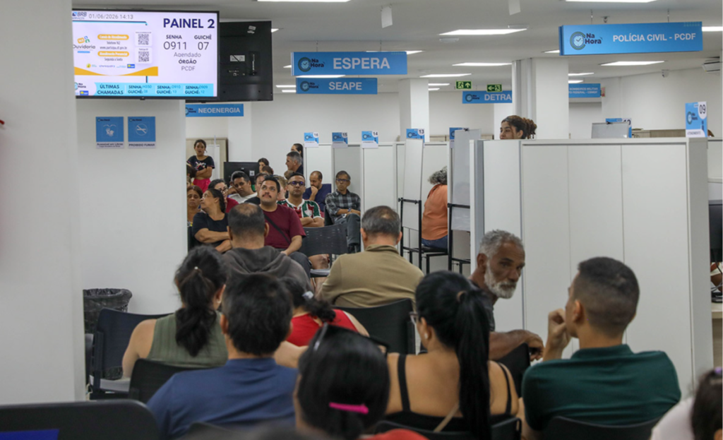 Na Hora registra mais de 670 mil atendimentos em 2026 no DF