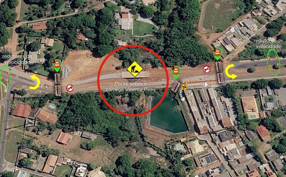 Via de ligação Guará-Núcleo Bandeirante será interditada
