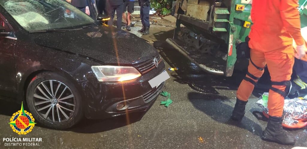 Motorista embriagado é preso após atropelar trabalhador do SLU em Ceilândia