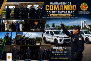 10º Batalhão da PMDF tem troca de comando em cerimônia marcada por emoção em Ceilândia