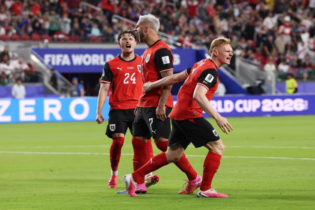Áustria bate Jordânia por 3 x 1 na estreia da Copa do Mundo 2026