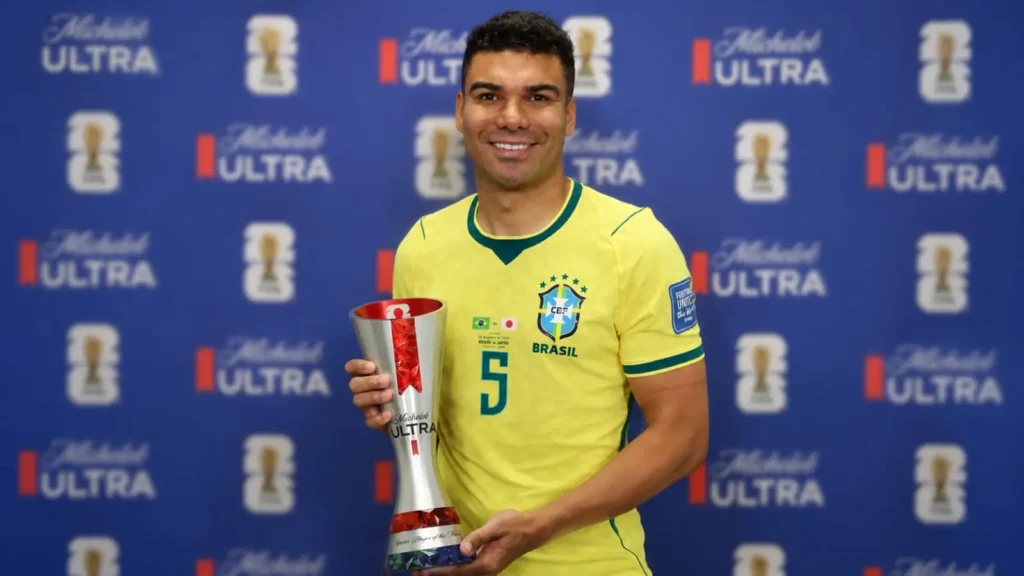 Casemiro eleito o melhor jogador contra o Japão