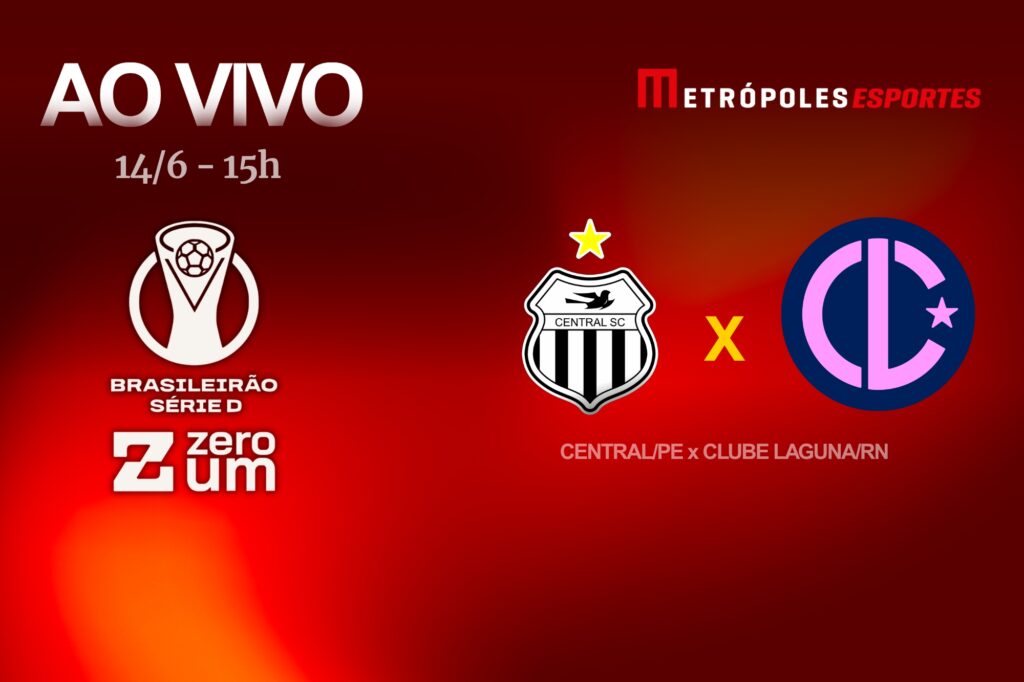 Série D ZeroUm: Metrópoles transmite Central-PE x Clube Laguna-RN