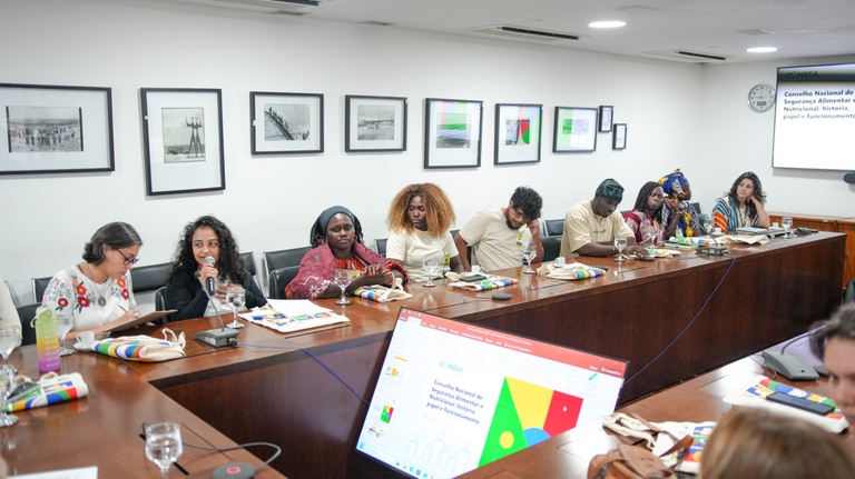 Consea recebe comitiva de Brasil e Guiné-Bissau em visita técnica