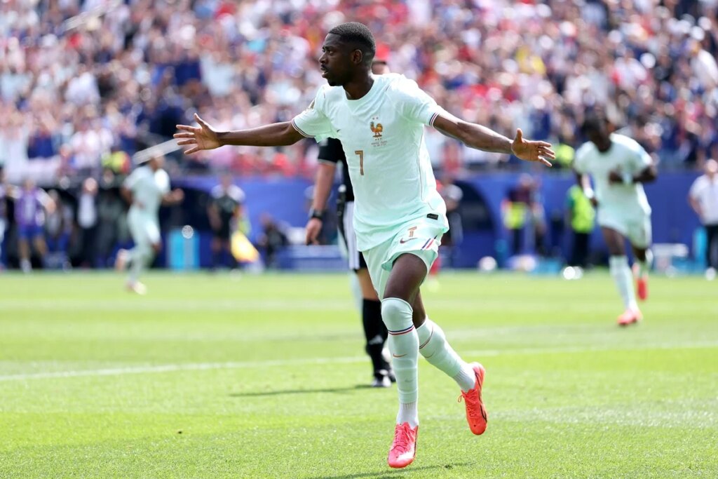 Dembélé faz 1 x 0 para a França diante da Noruega na Copa; siga