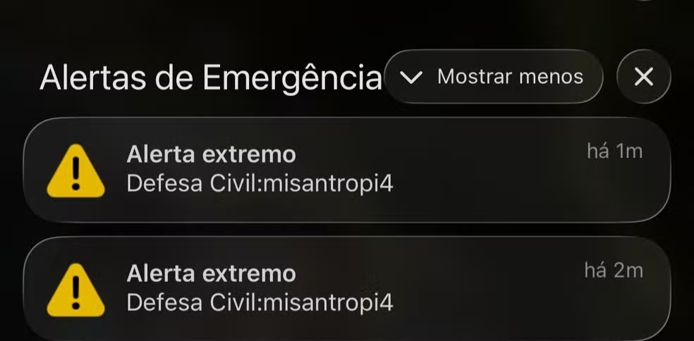 Alerta falso expõe fragilidade e pode quebrar confiança nos avisos da Defesa Civil, dizem especialistas