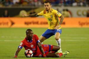 último jogo contra o Haiti terminou em 7 x 1 para o Brasil