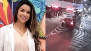 Mulher morre após bater carro em coluna da portaria de condomínio em Alphaville