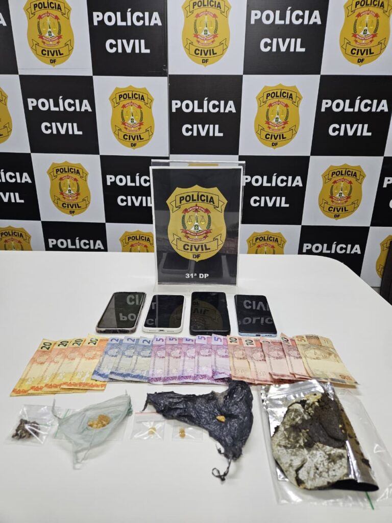 PCDF prende suspeito de tráfico de drogas e apreende adolescente em Planaltina