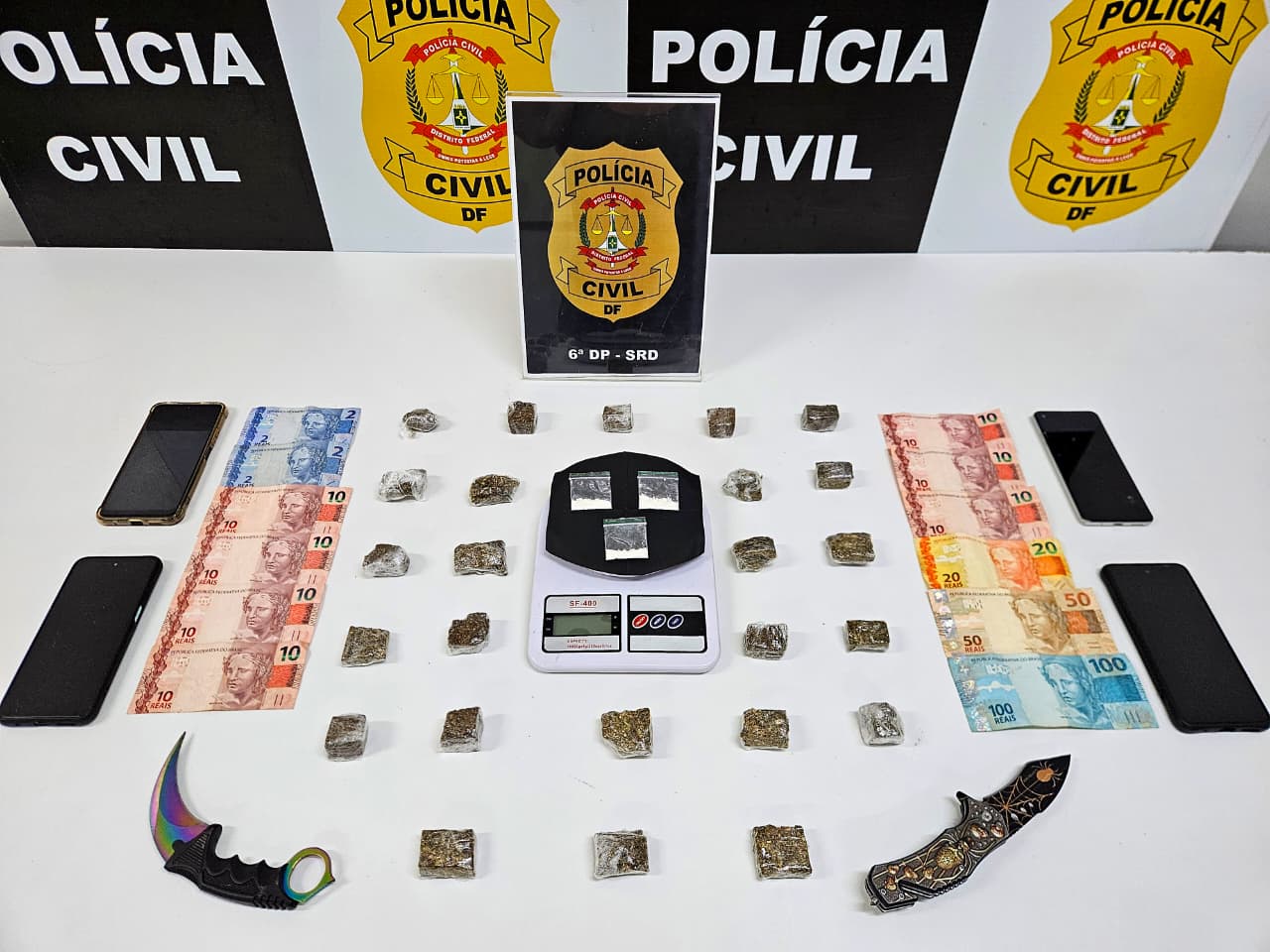 PCDF prende três integrantes da mesma família por tráfico de drogas no Paranoá