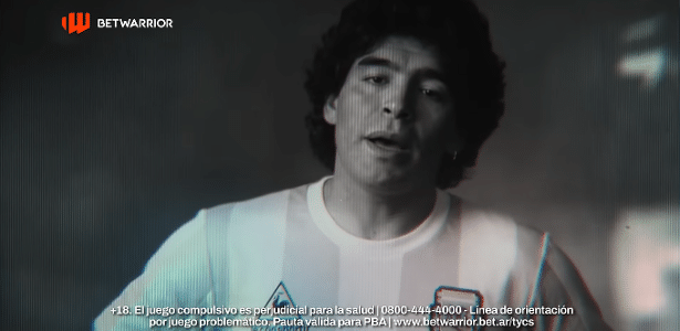 Propaganda com Maradona por IA gera polêmica na Argentina