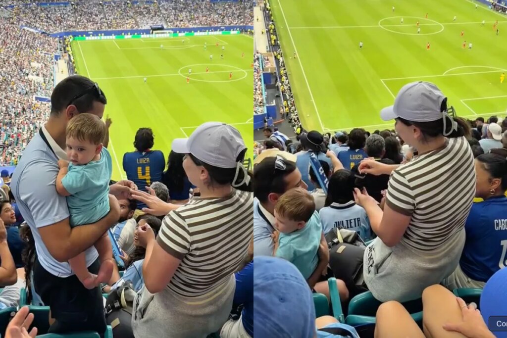 Torcedor pede namorada em casamento no momento do gol de Cabo Verde