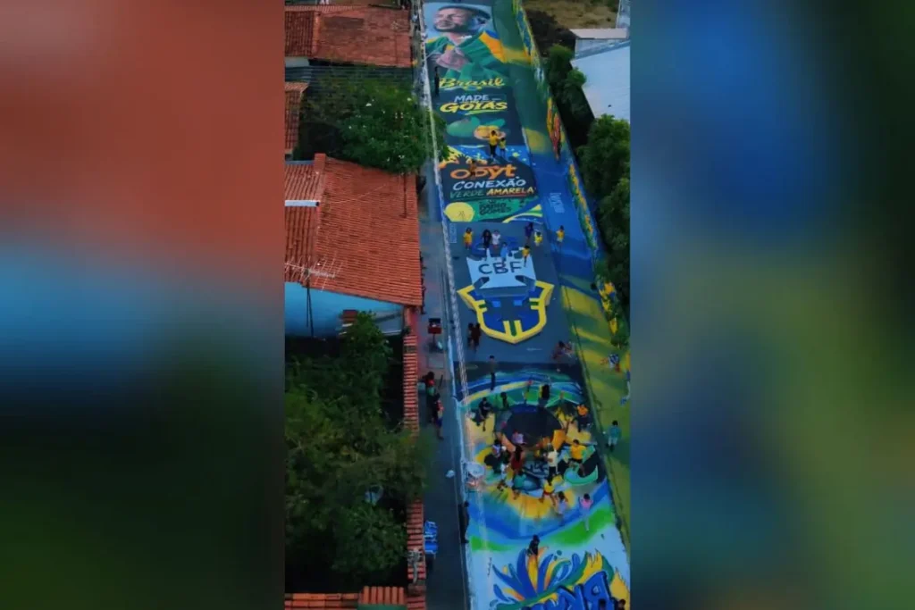 'Made in Goiás': arte de rua reúne Neymar, pequi e identidade goiana em Trindade