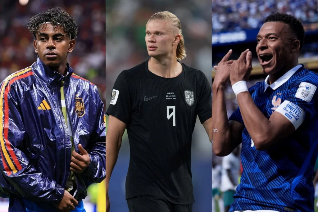 Yamal, Haaland e Mbappé entram em campo nesta sexta