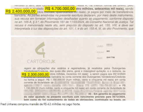 Após declarar R$ 10 mil, Fred Linhares compra carros de luxo e mansão avaliados em R$ 6 milhões