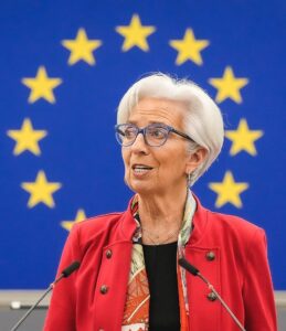 BCE: Lagarde defende que UE não está em estagflação e que riscos estão mais balanceados