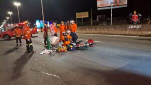 Motociclista morre após bater em mureta na BR-020