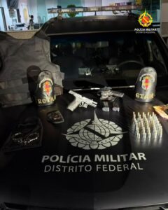 ROTAM prende homem com arma de uso restrito e captura foragido da Justiça em Ceilândia