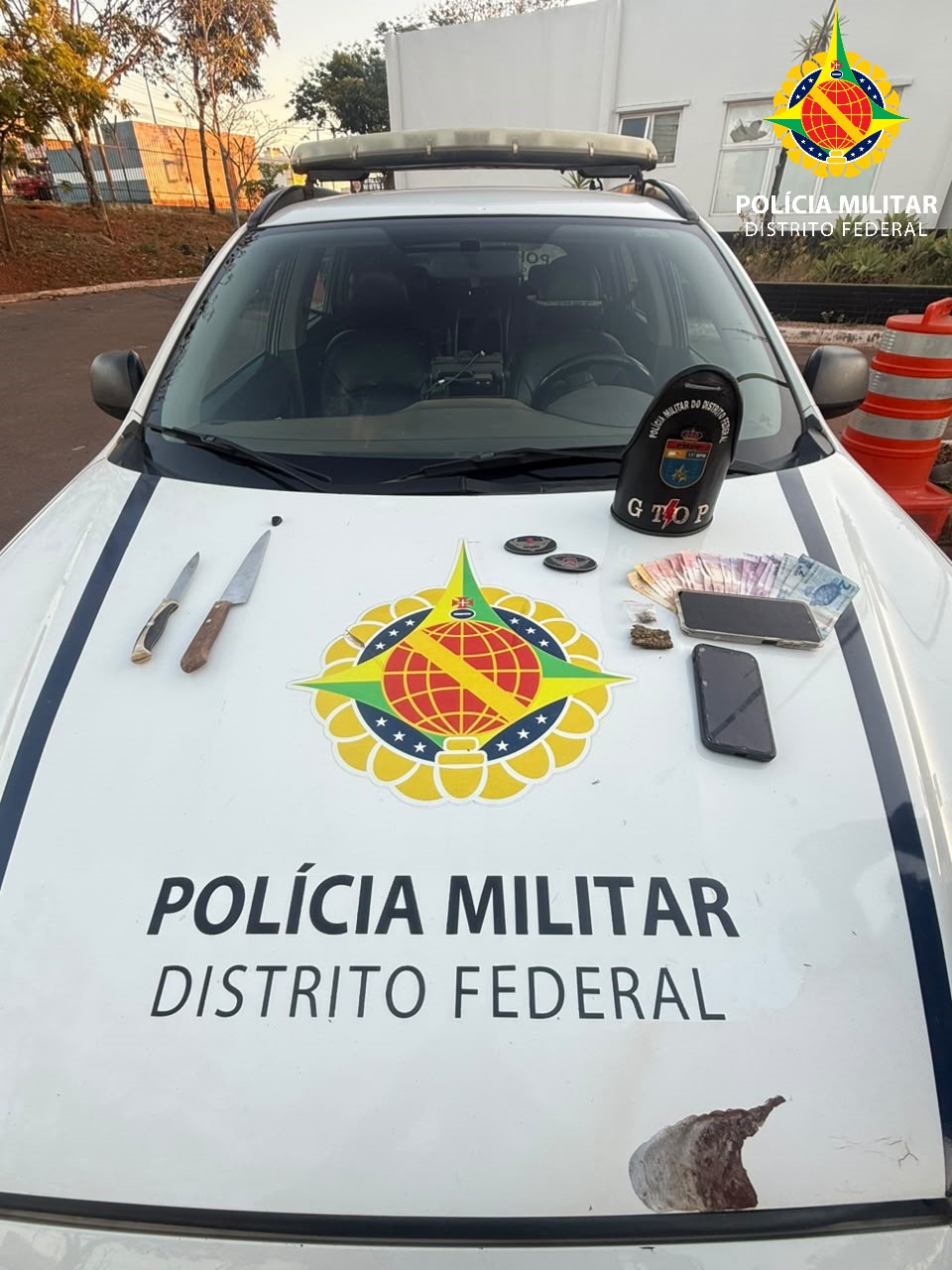Suspeito de dupla tentativa de homicídio é preso e carro roubado é recuperado em Samambaia