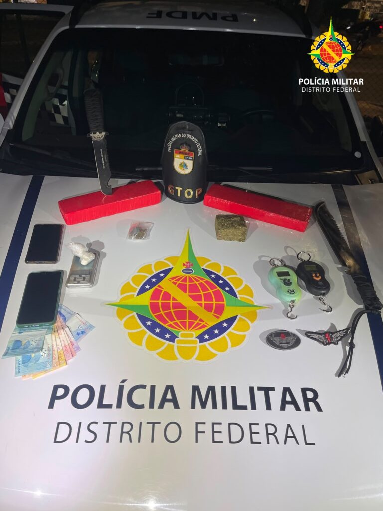 PMDF prende homem e apreende mais de 2 kg de maconha no Recanto das Emas