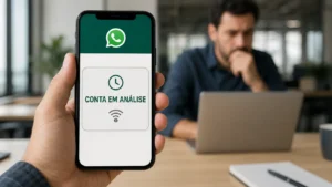 usuários relatam contas em análise