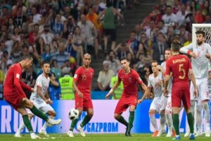 Hat-trick de Cristiano Ronaldo marcou último Espanha e Portugal